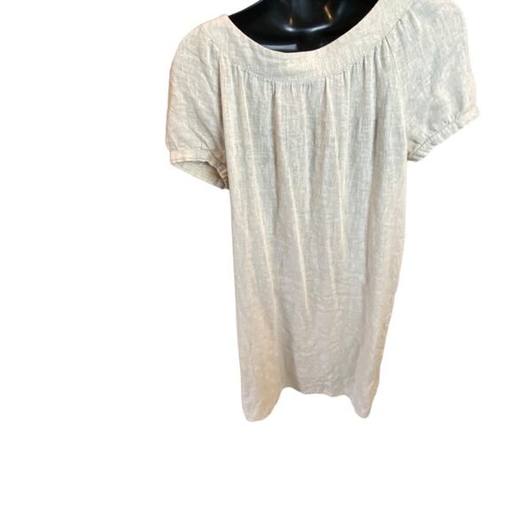 Sfera Embroidered Linen Blend Dress Size 38 (Medium) - Picture 11 of 15